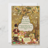 休日のクリスマスのパーティの招待状 招待状 (正面)