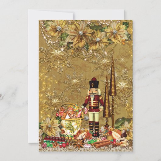 休日のクリスマスのパーティの招待状 招待状 (裏面)