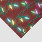 休日のクリスマスの光の数々の文字列 – 色 薄葉紙 (詳細)