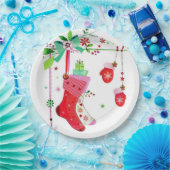 休日のクリスマスの紙皿のための家 ペーパープレート (パーティー)