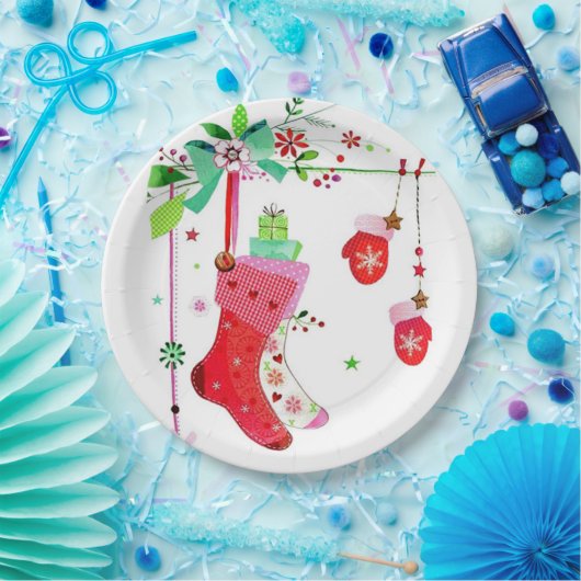 休日のクリスマスの紙皿のための家 ペーパープレート (パーティー)