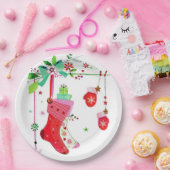 休日のクリスマスの紙皿のための家 ペーパープレート (パーティー)