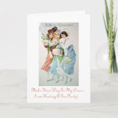 休日のクリスマスの茶パーティの招待状 招待状 (正面)