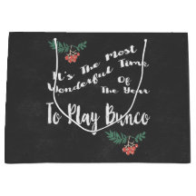 休日のクリスマスのBuncoのギフト交換バッグ