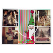 休日のクリスマスのinstagramの写真のギフトバッグ ラージペーパーバッグ (裏面)