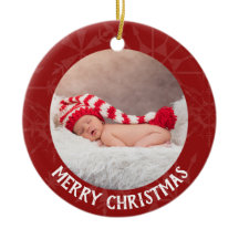 休日のクリスマス2の写真年の赤の雪片