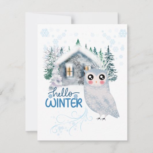 休日のクリスマス シーズンカード (正面)