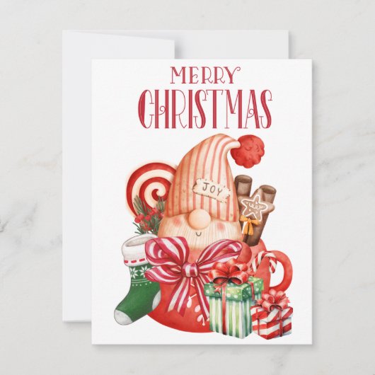 休日のクリスマス シーズンカード (正面)