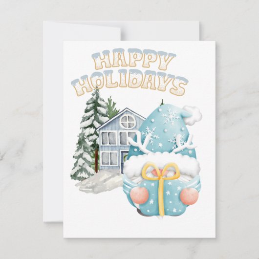 休日のクリスマス シーズンカード (正面)