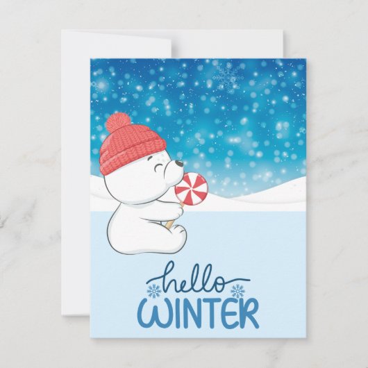 休日のクリスマス シーズンカード (正面)