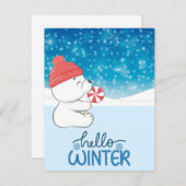 休日のクリスマス シーズンカード (正面/裏面)