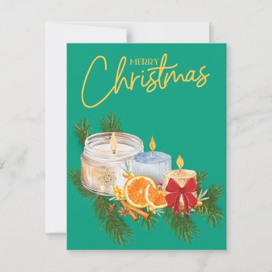休日のクリスマス シーズンカード (正面)