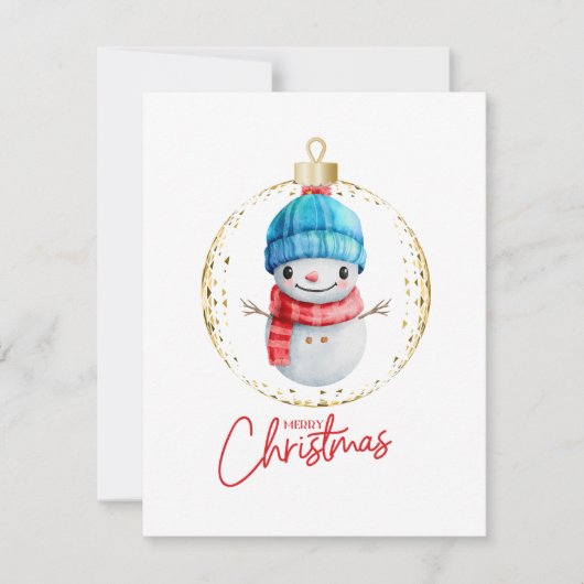 休日のクリスマス シーズンカード (正面)