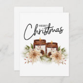 休日のクリスマス シーズンカード (正面/裏面)