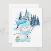 休日のクリスマス シーズンカード (正面/裏面)