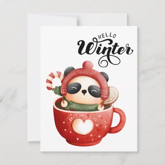 休日のクリスマス シーズンカード (正面)