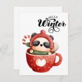 休日のクリスマス シーズンカード (正面/裏面)