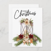 休日のクリスマス シーズンカード (正面/裏面)