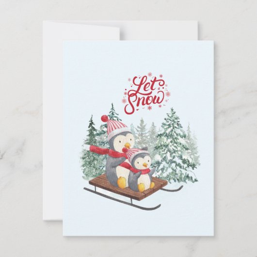 休日のクリスマス シーズンカード (正面)