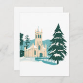 休日のクリスマス シーズンカード (正面/裏面)