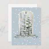 休日のクリスマス シーズンカード (正面/裏面)