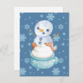 休日のクリスマス シーズンカード (正面/裏面)