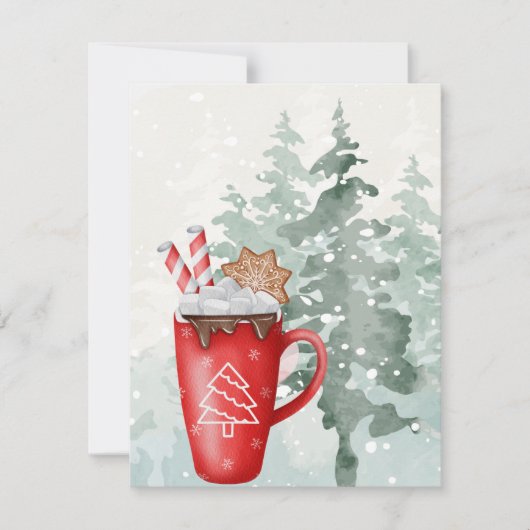 休日のクリスマス シーズンカード (正面)