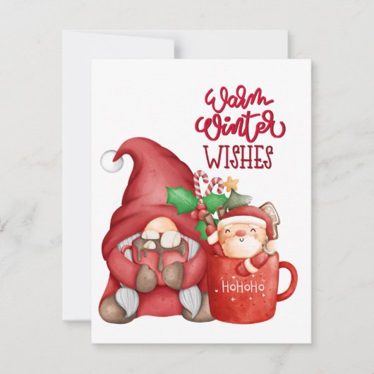 休日のクリスマス シーズンカード (正面)