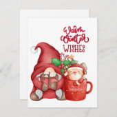 休日のクリスマス シーズンカード (正面/裏面)