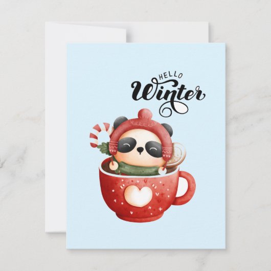 休日のクリスマス シーズンカード (正面)