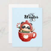 休日のクリスマス シーズンカード (正面/裏面)