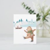 休日のクリスマス シーズンカード (スタンド正面)