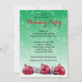 休日のクリスマス・パーティ 招待状 (正面)