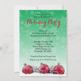 休日のクリスマス・パーティ 招待状