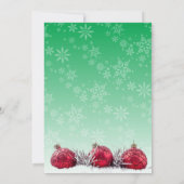 休日のクリスマス・パーティ 招待状 (裏面)