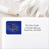 休日のグリーティングカードの自己宛名ラベル ラベル (インサイチュ)