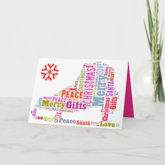 休日のグリーティングカード – カスタマイズ可能 – クリスマス (正面)