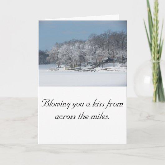 休日のグリーティングカード カード (正面)