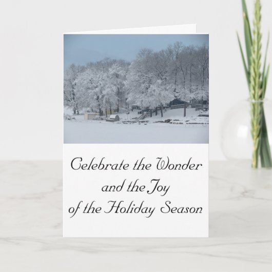 休日のグリーティングカード カード (正面)