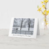 休日のグリーティングカード カード (黄色い花)