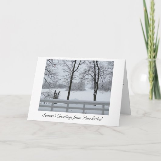 休日のグリーティングカード カード (正面)