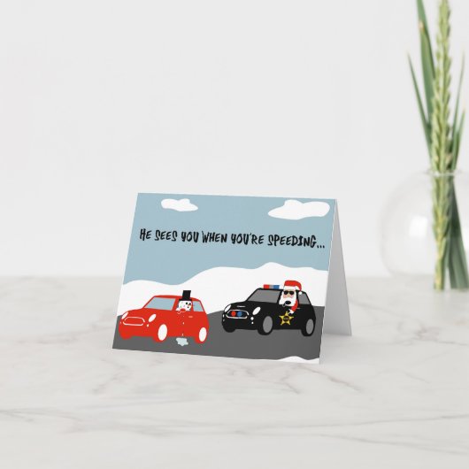 休日のグリーティングカード カード (正面)