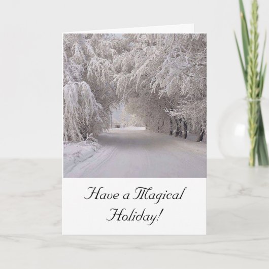 休日のグリーティングカード カード (正面)