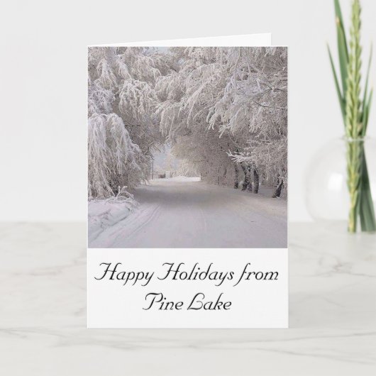 休日のグリーティングカード カード (正面)