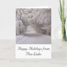 休日のグリーティングカード