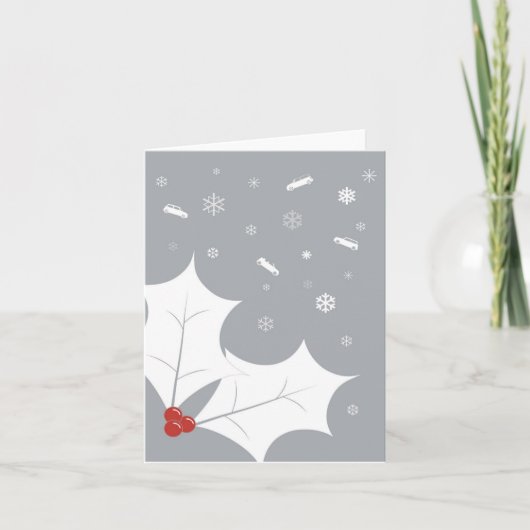 休日のグリーティングカード カード (正面)