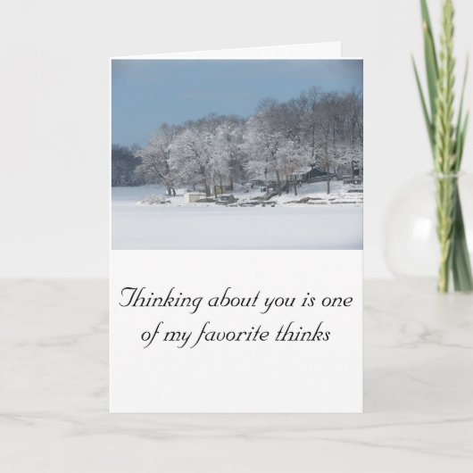 休日のグリーティングカード カード (正面)