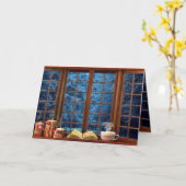 休日のグリーティングカード カード (黄色い花)