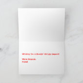 休日のグリーティングカード シーズンカード (内部)