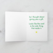 休日のグリーティングカード シーズンカード (内部)